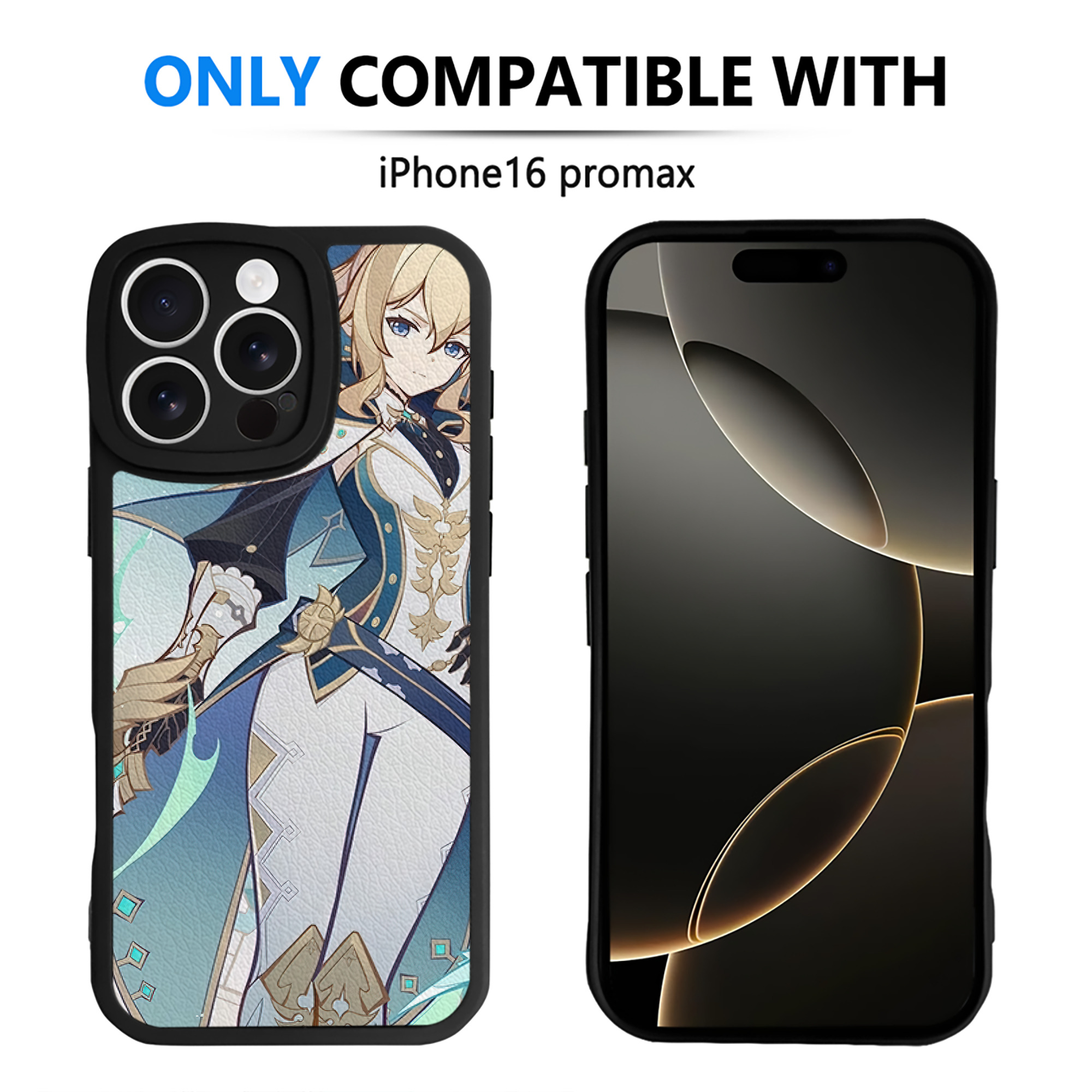 げんし神 genshin 【iPhone 16シリーズ対応】シリコンスマホケース（レザー調） 材質：シリコン